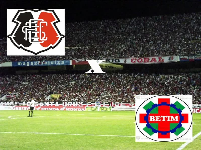 Santa Cruz enfrenta Betim/MG nos sábados 19 e 26 de outubro, às 16h, valendo vaga na Série B 2014.